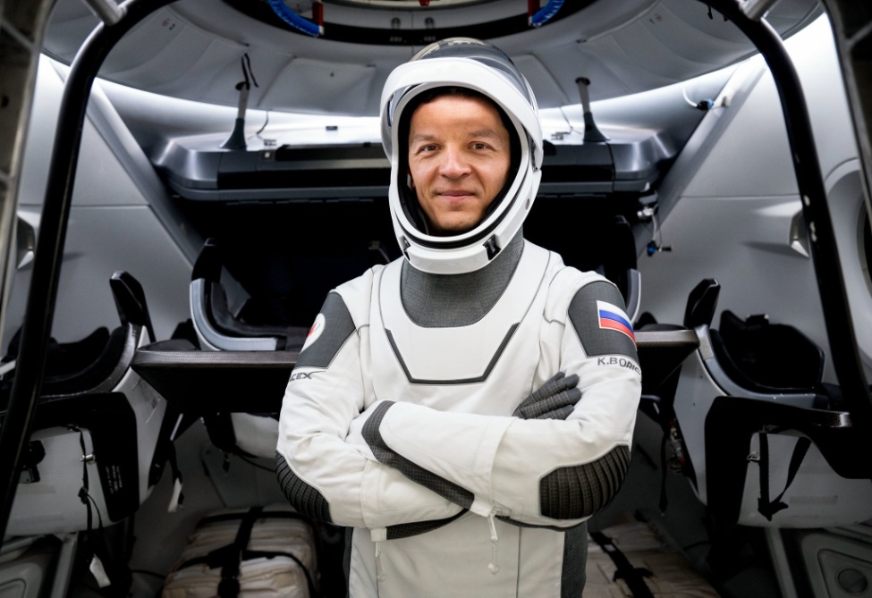 Космонавт Константин Борисов, член экипажа корабля Crew Dragon, стартовавший на орбиту 26 августа
