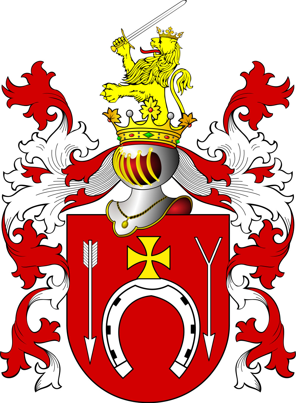 Герб Лады, приписываемый роду Лукасевича
