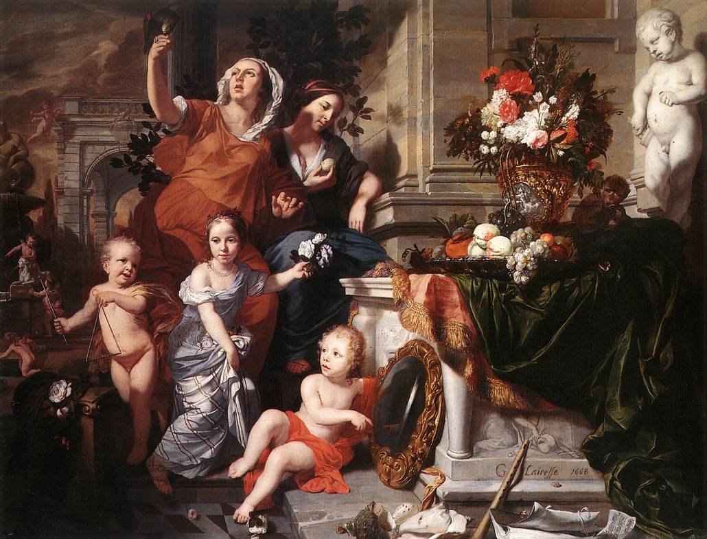 Жерар де Лересс. Аллегория пяти чувств. 1668 год