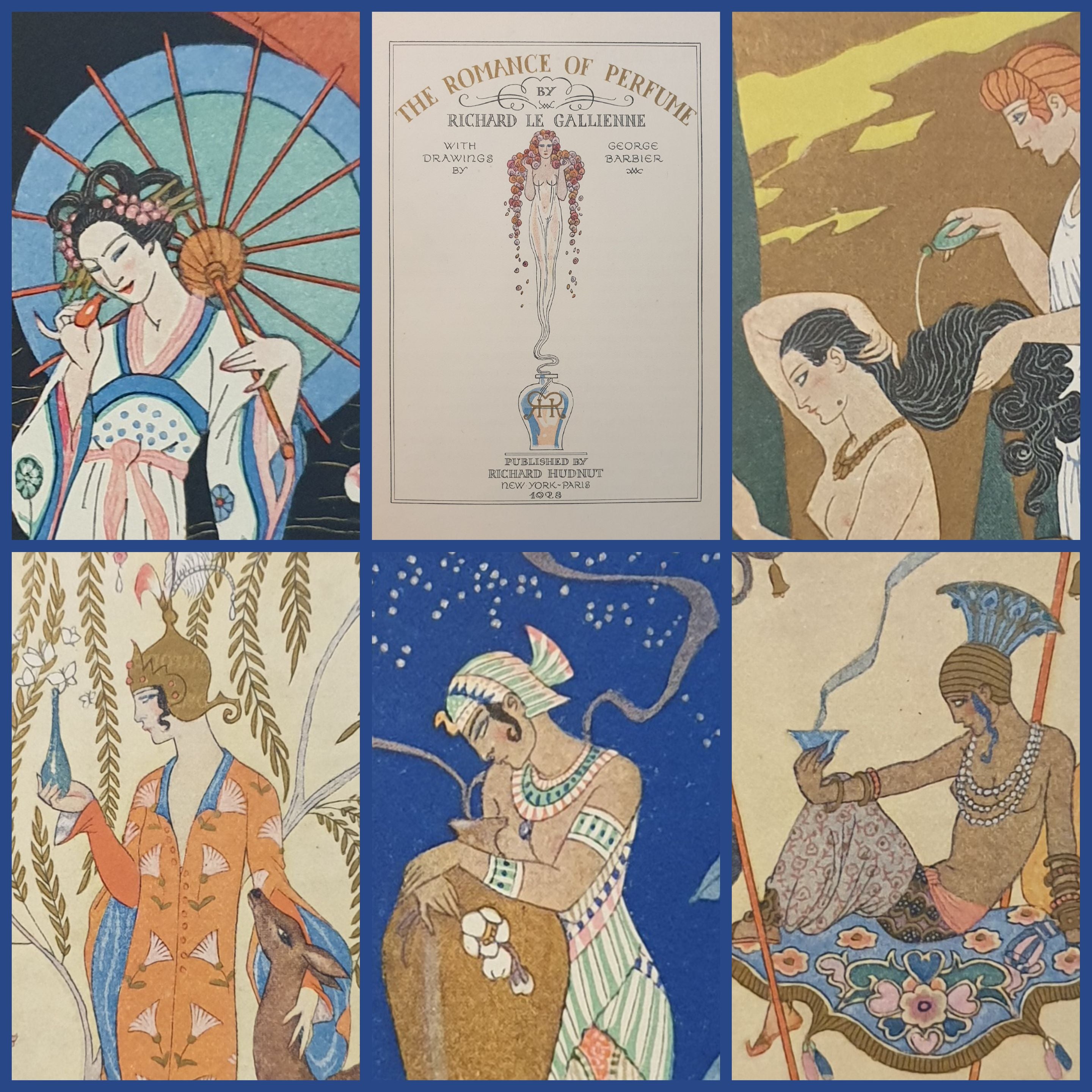 Жорж Барбье. Иллюстрации к очерку «Роман с духами» (The Romance of Perfume, 1928) Ричарда ле Гальенна