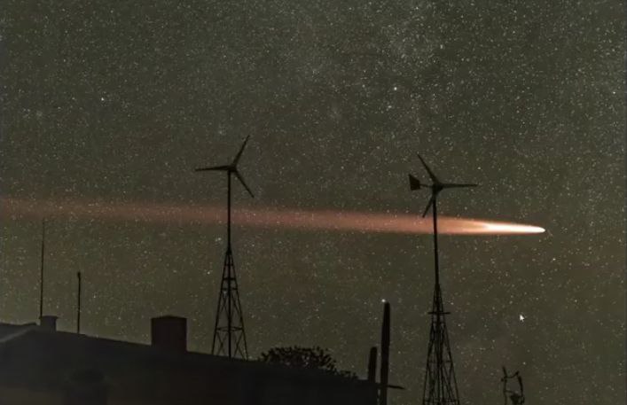 Starship входит в атмосферу над Намибией