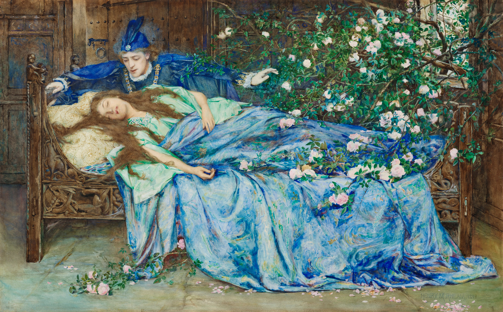 Генри Мейнелл Рим. Спящая красавица. 1899 год