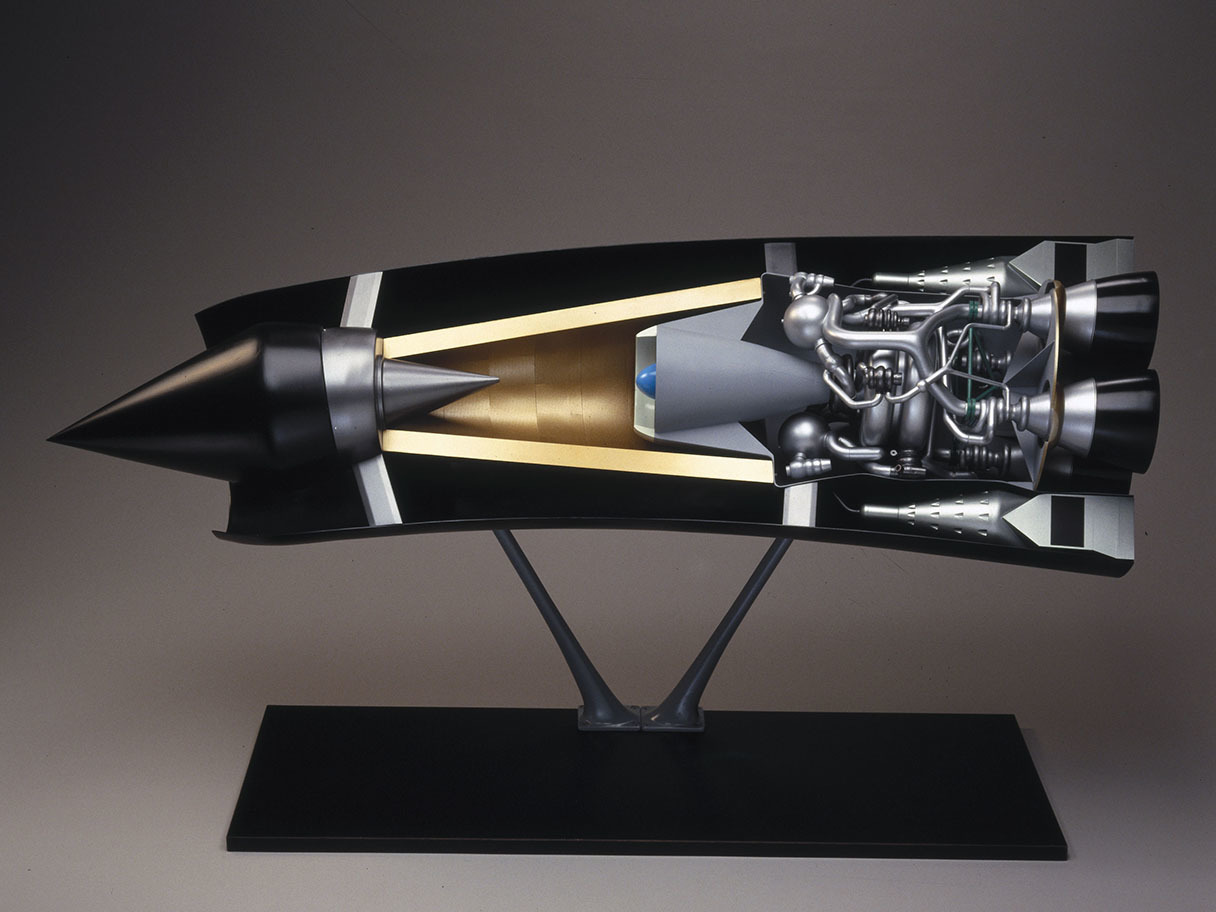 Модель раннего двигателя SABRE, разработанного для космоплана Skylon. Science Museum London / Science and Society Picture Library
