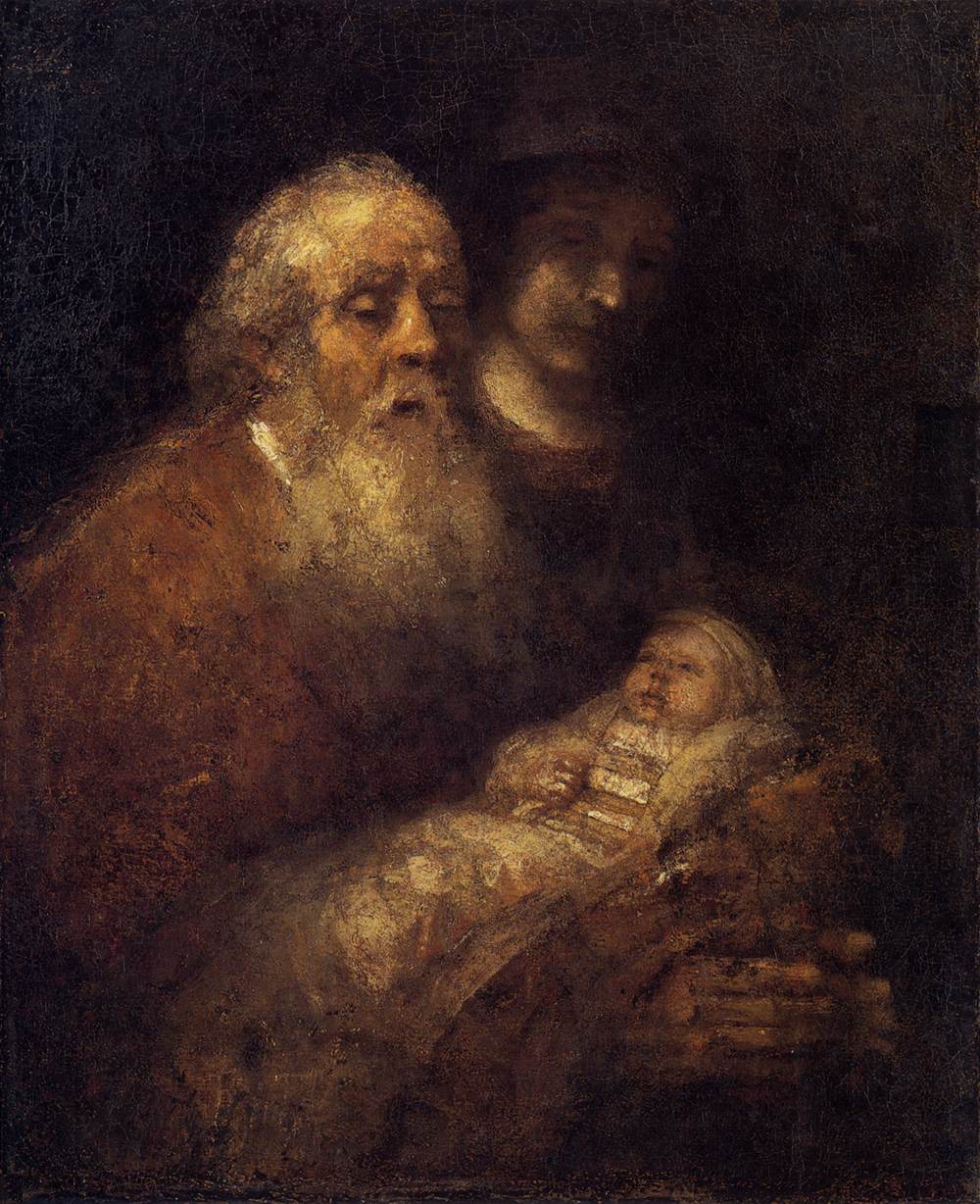 Рембрандт. Хвалебная песнь Симеона. 1669 год