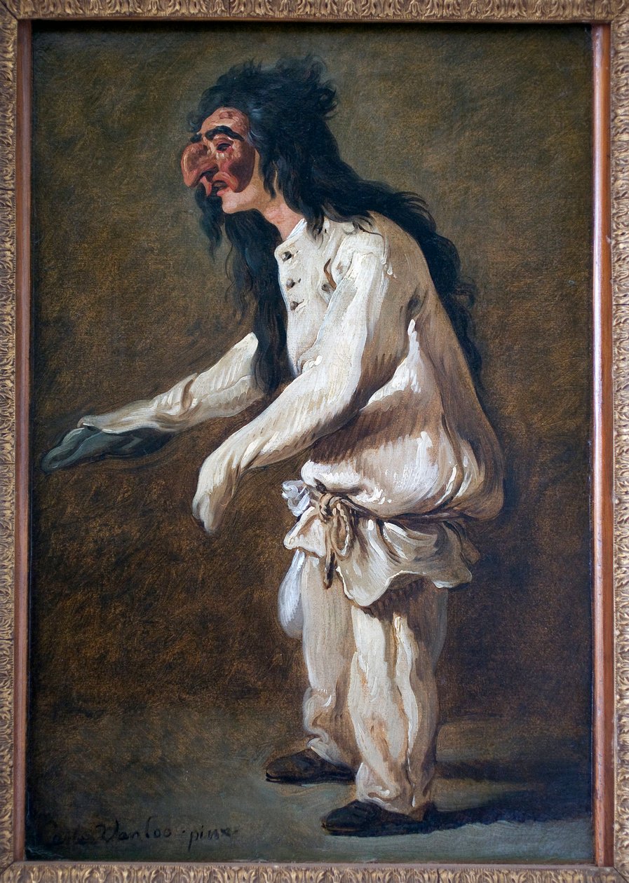 Пульчинелла. Карл ван Лоо, XVIII век