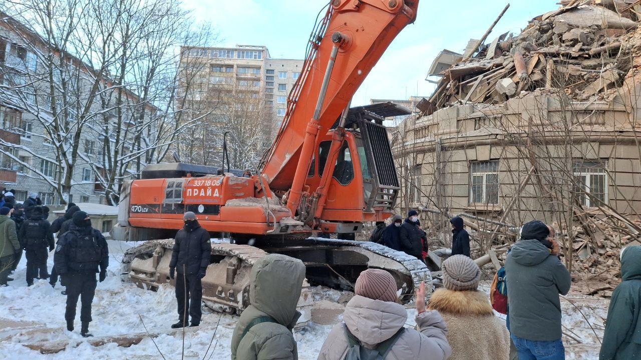 Снос здания ВНИИБ