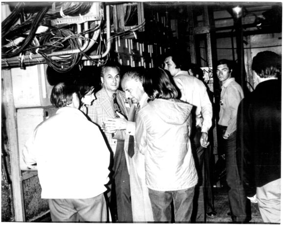 1977 год. Посещение БПСТ участниками конференции "Нейтрино-77"